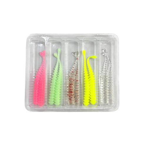 Daiwa Aji Hunter Worm Ring 4 Cm Beş Renkli Özel Paket Silikon Yem - 2