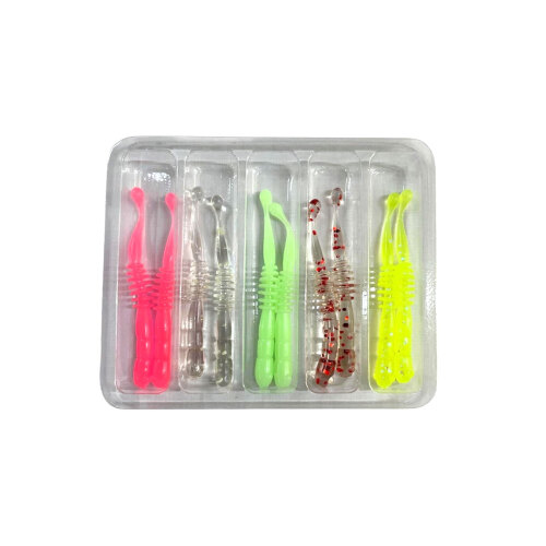 Daiwa Aji Hunter Worm Shirasu 5 Cm Beş Renkli Özel Paket Silikon Yem - 2