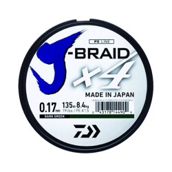 Daiwa J-Braid 4B Koyu Yeşil 270 M İp Misina - Daiwa
