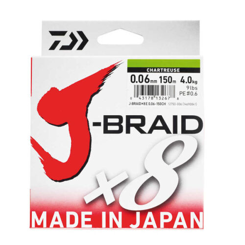 Daiwa J-Braid 8B Chartreuse 150 M İp Misina - 1