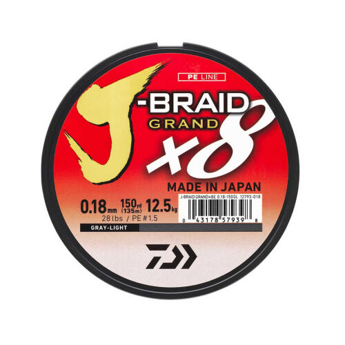 Daiwa J-Braid Grand 8B 270 M Grey İp Misina - 1