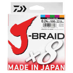 Daiwa J-Braid 8B 500 M Multi Color İp Misina - Daiwa