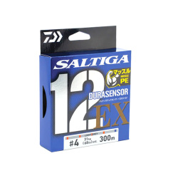 Daiwa Saltiga 12 Braid 3号 300m PEライン Daiwa Saltiga 12 Braid Durasensor Ex 300 Mt Multicolor İp Misina
