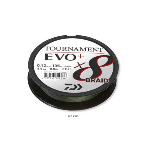 Daiwa Tournament EVO+ 8B 270 Mt. Dark Green İp Misina - 2
