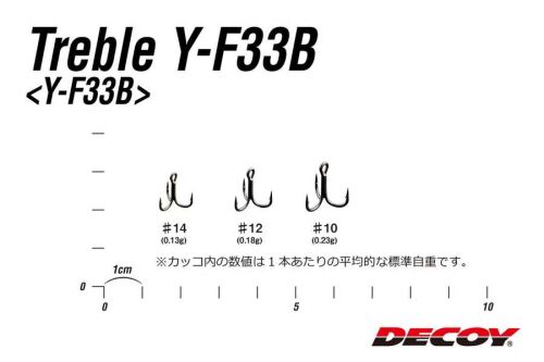 Decoy Y-F33B Treble Üçlü İğne - 3