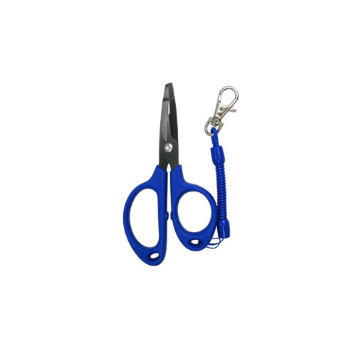 Ecotackle Mavi Spiral Askılı 12 Cm Halka Açıcı İp Makası - 1