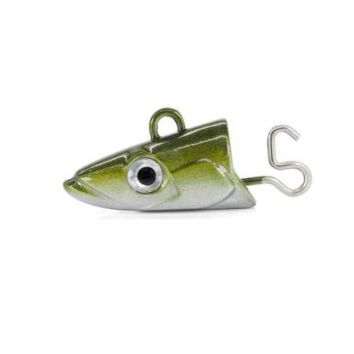 Fiiish Black Eel BE1102 BE1269 2 Tetes Plobbees Shallow 8gr Kaki Jighead - 1