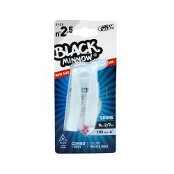 Fiiish Black Minnow BM1052.5 BM3045 Combo Shore 8 Gr Silikon Yem - White Red - 2
