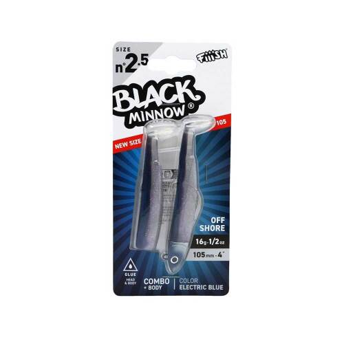Fiiish Black Minnow BM1052.5 BM3046 Combo Shore 16 Gr Silikon Yem - Electric Blue - 2