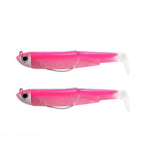 Fiiish Black Minnow BM90/2 BM1486 Double Combo Shore 5 Gr Silikon Yem - Fluo Pink - 1