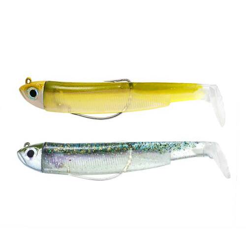 Fiiish Black Minnow BM902 BM3009 Double Combo Shore 5 Gr Silikon Yem - Ghost Minnow-Wakasagi - 1