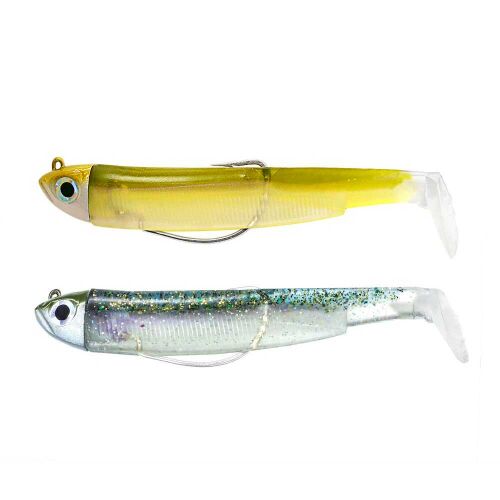 Fiiish Black Minnow BM90/2 BM3009 Double Combo Shore 5 Gr Silikon Yem - Ghost Minnow-Wakasagi - 1