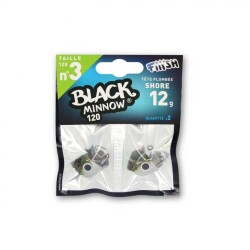 Fiiish Black Minnow BM120/3 BM007 Shore 12gr Jig Head - Kaki - FIIISH