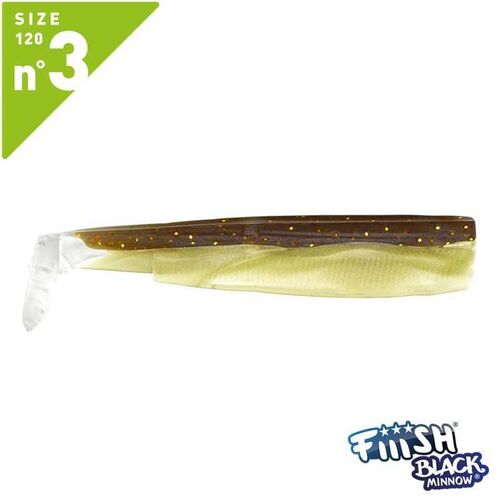 Fiiish Black Minnow BM120/3 BM023 3 Adet Govde - Marron Paillete - 1