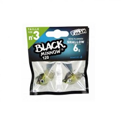 Fiiish Black Minnow BM120/3 BM149 Shallow 6Gr Jig Head - Kaki - FIIISH