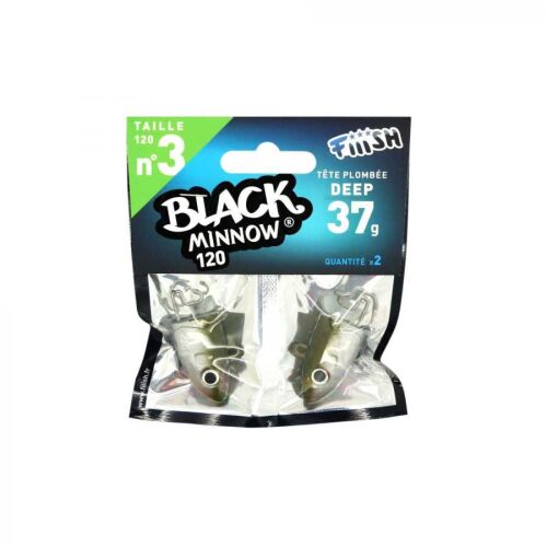 Fiiish Black Minnow BM120/3 BM346 Deep 37gr Jig Head - Kaki - 1