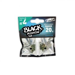Fiiish Black Minnow BM140/4 BM153 Shore 20Gr Jig Head - Kaki - FIIISH