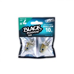 Fiiish Black Minnow BM140/4 BM342 Shallow 10gr Jig Head - Kaki - FIIISH