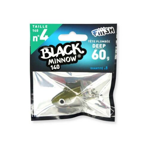 Fiiish Black Minnow BM140/4 BM347 Deep 60Gr Jig Head - Kaki - 1