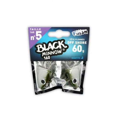 Fiiish Black Minnow BM160/5 BM015 Off Shore 60gr Jig Head - Kaki - 1