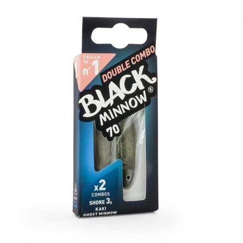 Fiiish Black Minnow BM701 BM758 Double Combo 3 Gr - Kaki+Ghost Minnow - 1