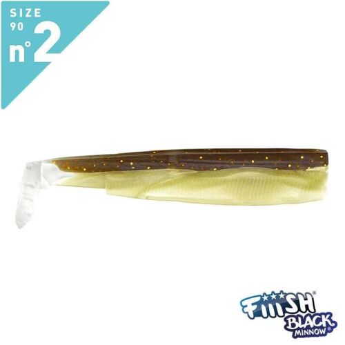 Fiiish Black Minnow BM90/2 BM020 3 Adet Gövde - Marron Paillete - 1