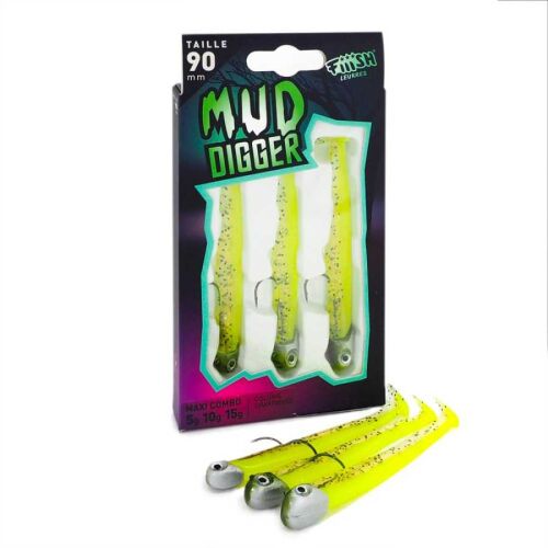 Fiiish Mud Digger MD1136 Maxi Combo - Chartreuse - 1