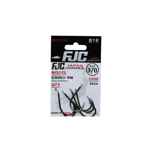 FJC Hooks 3624 Chinu Hirauchihineri Black Nickel İğne - 1