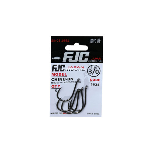 FJC Hooks 3628 Chinu Ringed Black Nickel İğne - 1