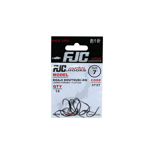 FJC Hooks 3737 Koaji Doutsuki Black Nickel İğne - 1