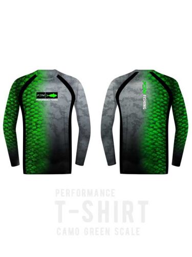 Fujin Performance T-Shirt Camo Green Scale - 1