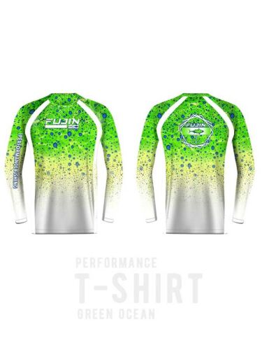 Fujin Performance T-Shirt Green Ocean - 1