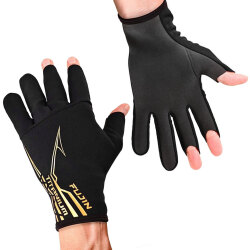 Fujin Pro Angler S24 Titanium Gloves Black Eldiven - 1