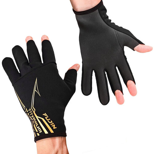 Fujin Pro Angler S24 Titanium Gloves Black Eldiven - 1