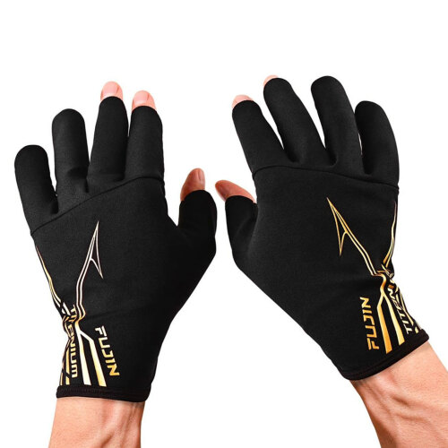 Fujin Pro Angler S24 Titanium Gloves Black Eldiven - 3