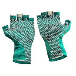 Fujin Pro Angler Summer Gloves Green Eldiven - 4
