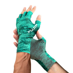 Fujin Pro Angler Summer Gloves Green Eldiven - 2
