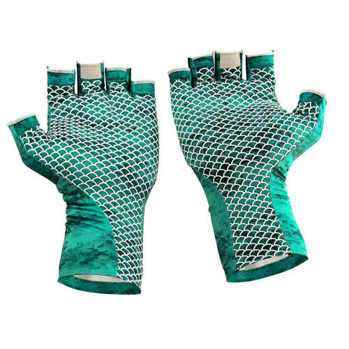 Fujin Pro Angler Summer Gloves Green Eldiven - 4