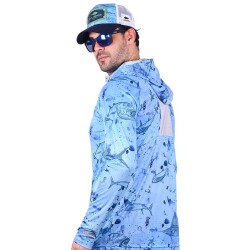 Fujin Pro Angler T-Shirt Blue Fish - 2