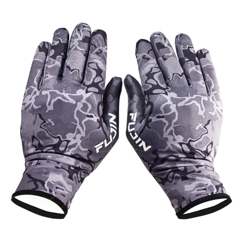 Fujin Pro Angler Winter Gloves Black Camo Eldiven - 1