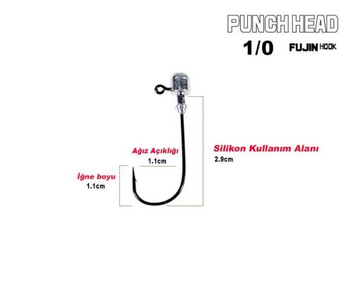 Fujin Punch Head FJ-PH 1/0 Jig Head - 2