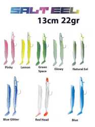 Fujin Salt Eel 13 Cm 22 Gr Silikon Yem - 2+1 Combo - Fujin