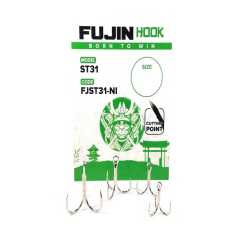 Fujin ST31 Nickel Üçlü Maket Balık İğnesi - Fujin