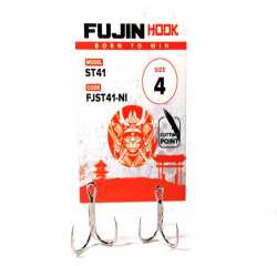 Fujin ST41 Nickel Üçlü Maket Balık İğnesi - Fujin