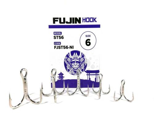 Fujin ST56 Nickel Üçlü Maket Balık İğnesi - 1