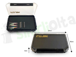 Fujin Tackle Box İnce Evalı Maket Balık Kutusu Siyah - Fujin