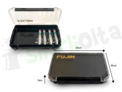 Fujin Tackle Box İnce Maket Balık Kutusu Siyah - Fujin