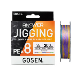 Gosen Jigging Answer X8 300 Mt Multicolor İp Misina - Gosen
