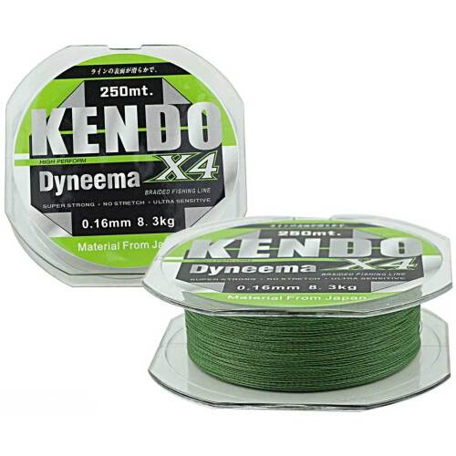 Kendo Dynema 4 Örgü 120 Metre Yeşil İp Misina - 1