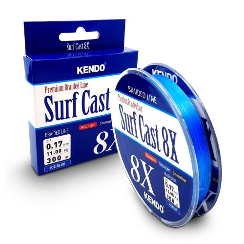 Kendo Surf Cast 8X Fighting 300 Metre Ice Blue İp Misina - 1